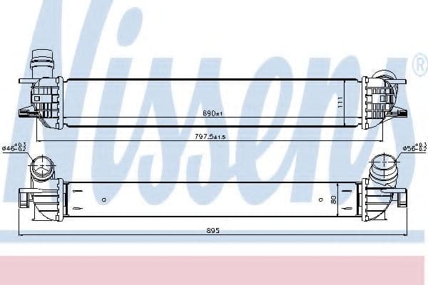 96502 Nissens Интеркулер