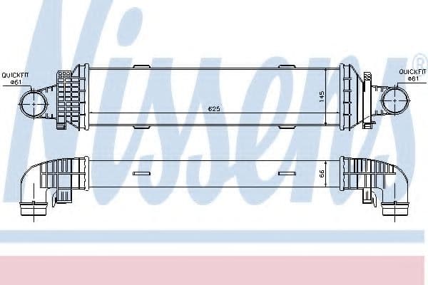96534 Nissens Интеркулер