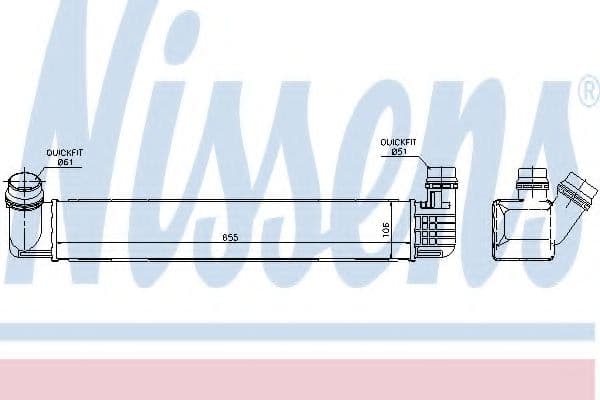 96543 Nissens Інтеркулер