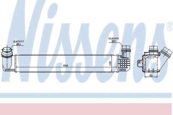 96546 Nissens Интеркулер