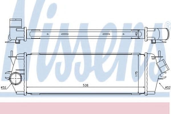 96583 Nissens Интеркулер