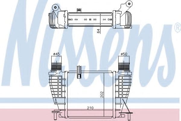 96396 Nissens Интеркулер