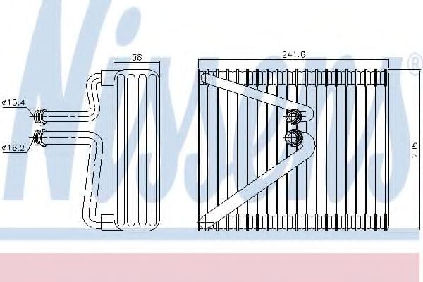 92206 Nissens Испаритель кондиционера