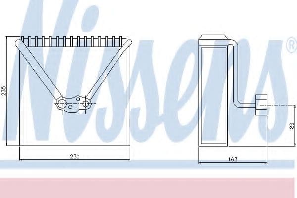 92234 Nissens Испаритель кондиционера для Audi A2