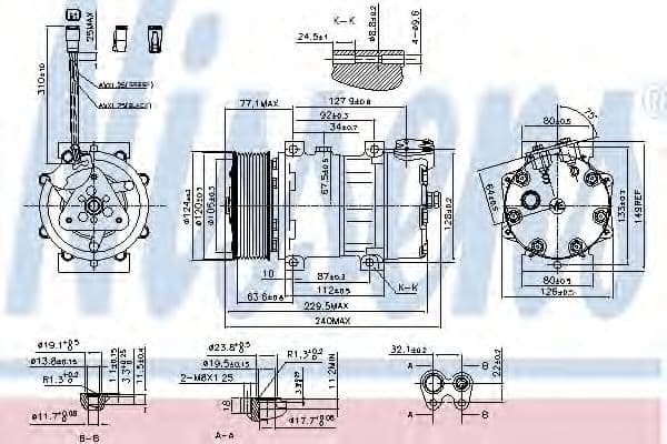 890022 Nissens Компресор кондиціонера