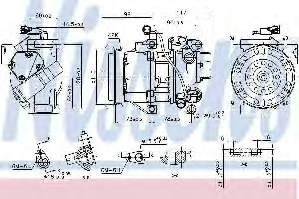 890145 Nissens Компресор кондиціонера