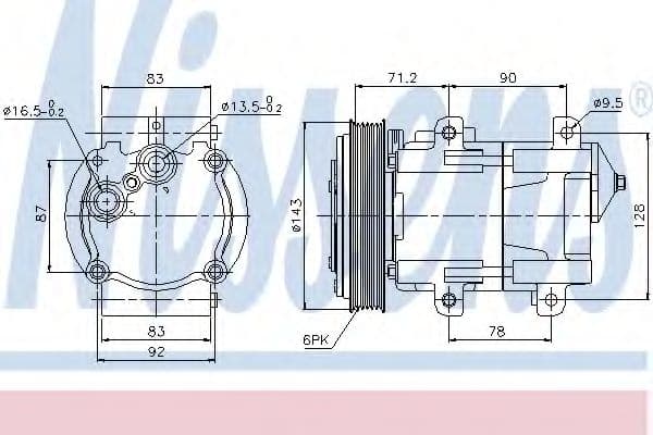 89059 Nissens Компрессор кондиционера