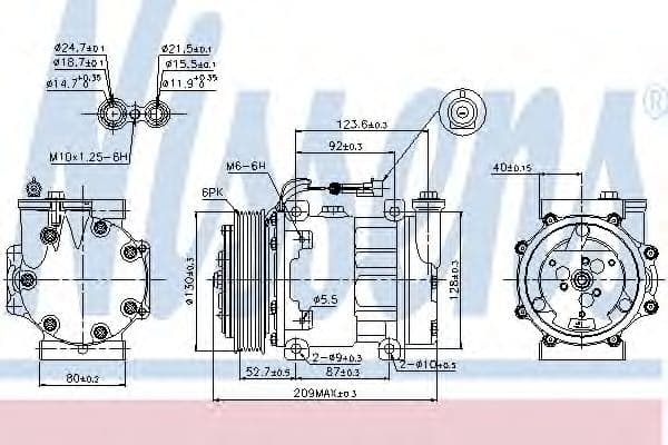 89120 Nissens Компрессор кондиционера