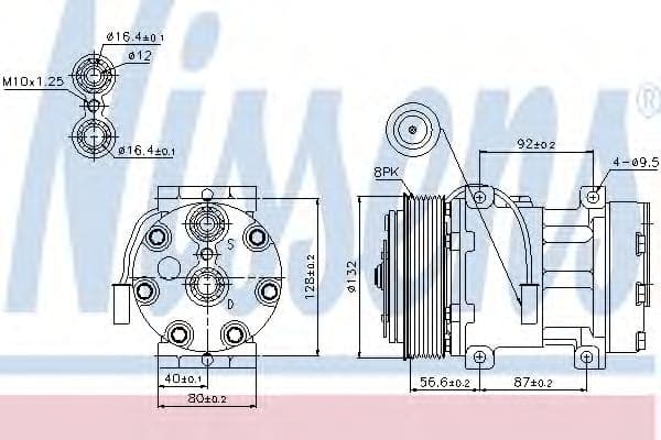 89140 Nissens Компресор кондиціонера