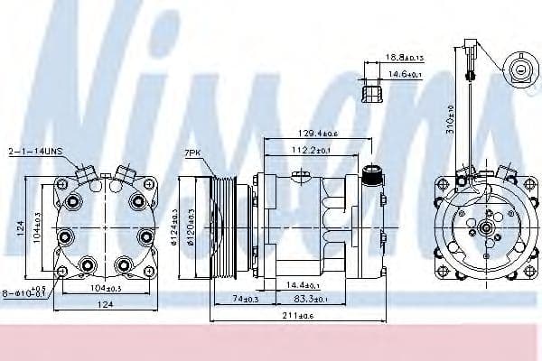 89177 Nissens Компресор кондиціонера