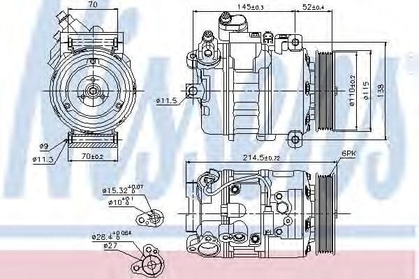 89214 Nissens Компрессор кондиционера