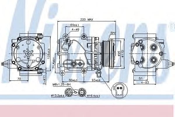 89228 Nissens Компрессор кондиционера