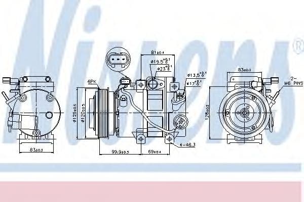 89305 Nissens Компресор кондиціонера