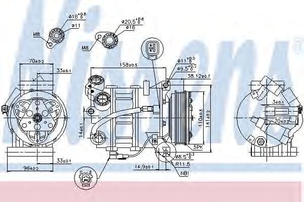 89350 Nissens Компрессор кондиционера