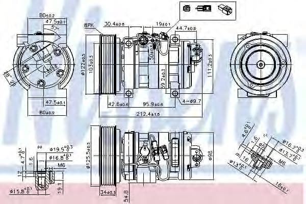 89351 Nissens Компресор кондиціонера
