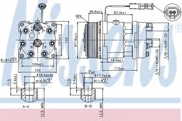 89459 Nissens Компрессор кондиционера