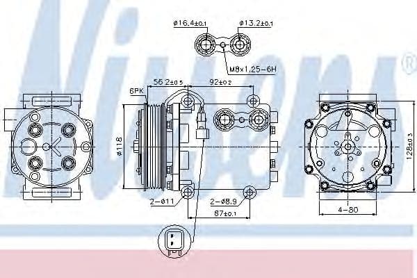 89551 Nissens Компресор кондиціонера