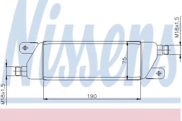 90568 Nissens Оливний радіатор двигуна