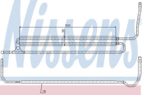 90629 Nissens Масляный радиатор рулевого управления