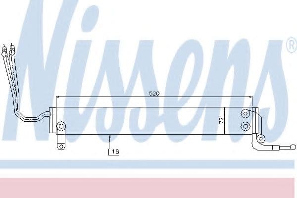 90631 Nissens Масляный радиатор рулевого управления
