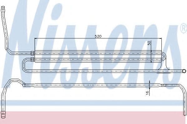 90625 Nissens Масляный радиатор рулевого управления для BMW 7 Series