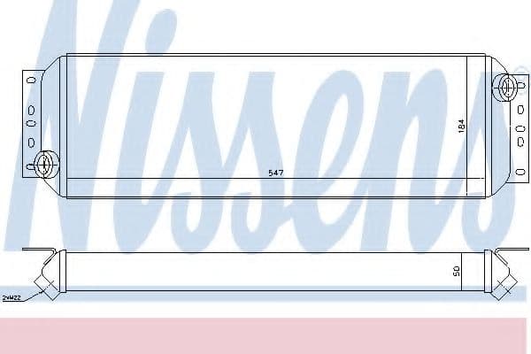 90730 Nissens Оливний радіатор двигуна