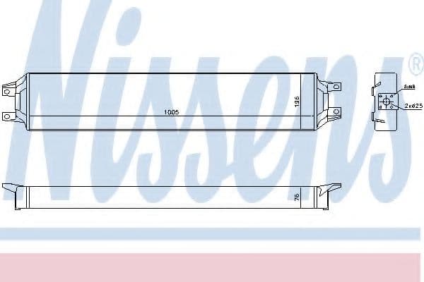 90731 Nissens Масляный радиатор двигателя
