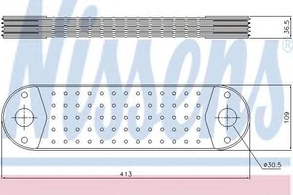 90762 Nissens Масляный радиатор двигателя
