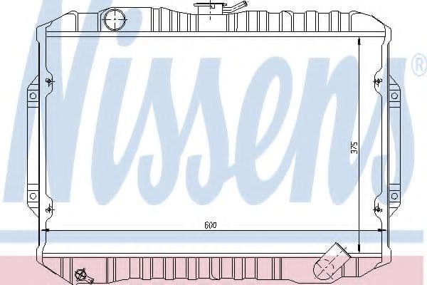 62815 Nissens Радиатор охлаждения двигателя для Mitsubishi L300