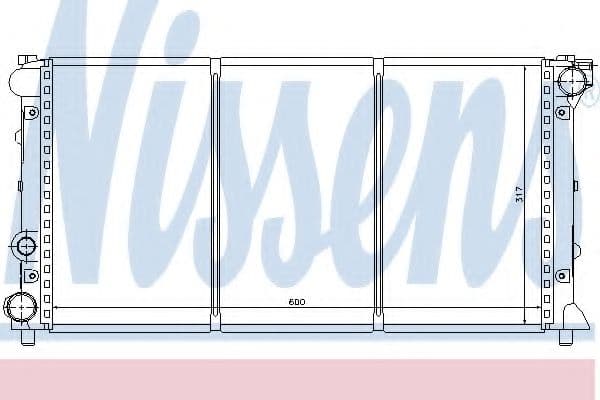 64001 Nissens Радіатор охолодження двигуна