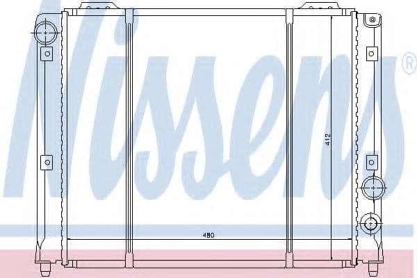 60051 Nissens Радіатор охолодження двигуна