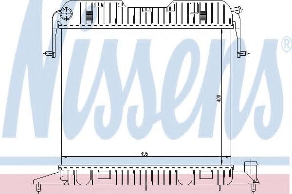 63043 Nissens Радіатор охолодження двигуна для Opel Omega