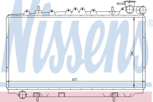 62940 Nissens Радіатор охолодження двигуна для Nissan Primera