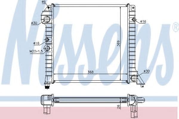 65518 Nissens Радиатор охлаждения двигателя
