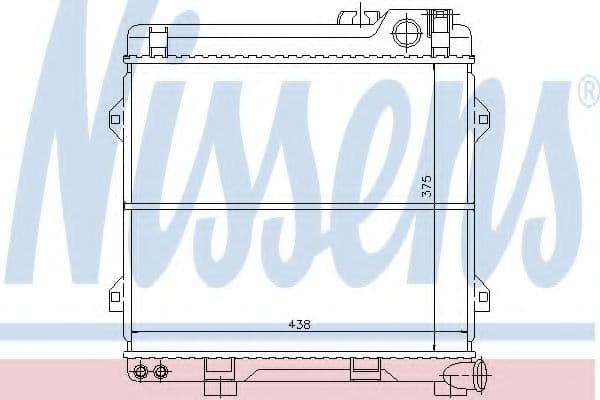 60639 Nissens Радіатор охолодження двигуна для BMW 3 Series