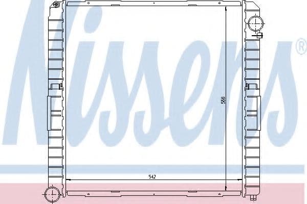 62345A Nissens Радіатор охолодження двигуна