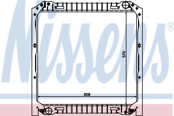 62344 Nissens Радіатор охолодження двигуна