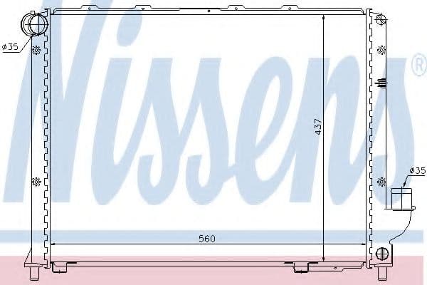 62327 Nissens Радіатор охолодження двигуна