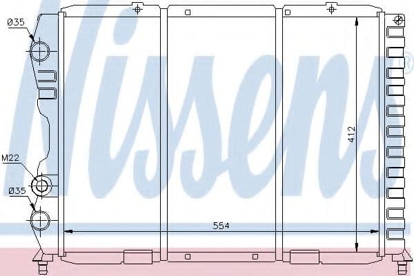 60033 Nissens Радіатор охолодження двигуна