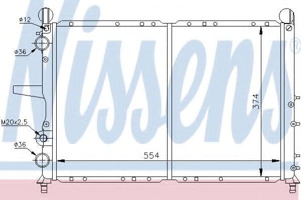 61816 Nissens Радіатор охолодження двигуна