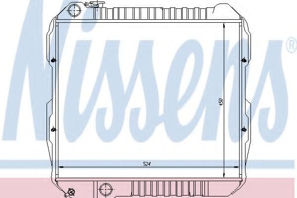 64845 Nissens Радіатор охолодження двигуна