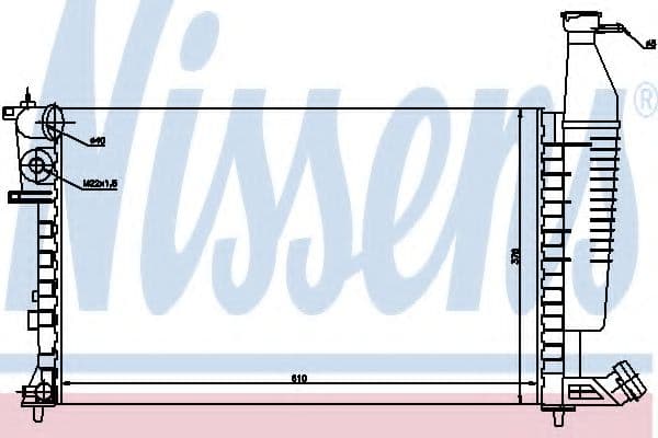 63547 Nissens Радіатор охолодження двигуна