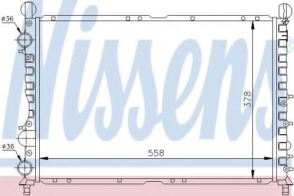 60035 Nissens Радіатор охолодження двигуна