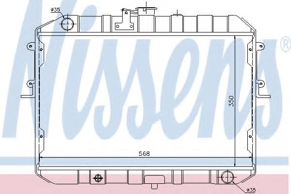 62381 Nissens Радіатор охолодження двигуна