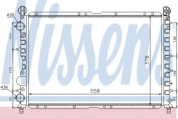 60057 Nissens Радіатор охолодження двигуна