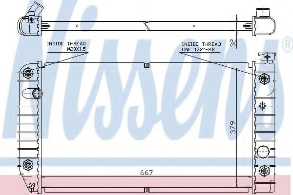 60968 Nissens Радіатор охолодження двигуна