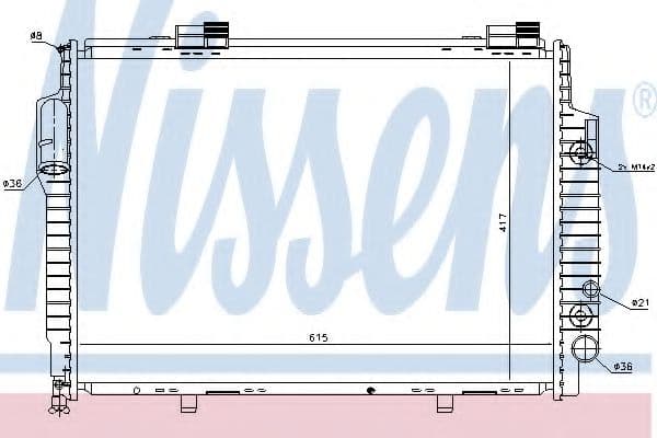 62616 Nissens Радиатор охлаждения двигателя