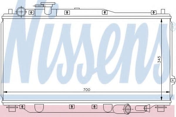 66604 Nissens Радиатор охлаждения двигателя