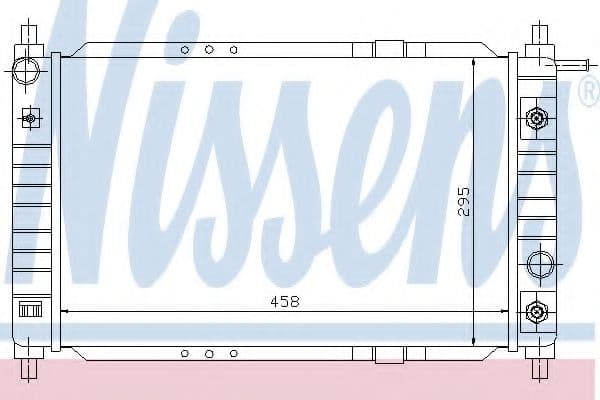 61663 Nissens Радіатор охолодження двигуна для Daewoo Matiz