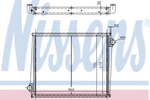 64068A Nissens Радиатор охлаждения двигателя